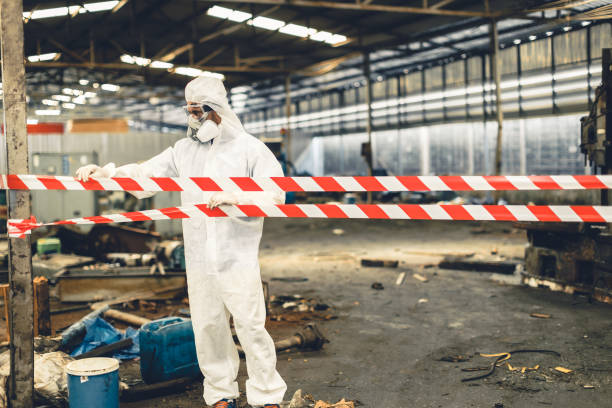 Professional Biohazard technician working in Orting, WA